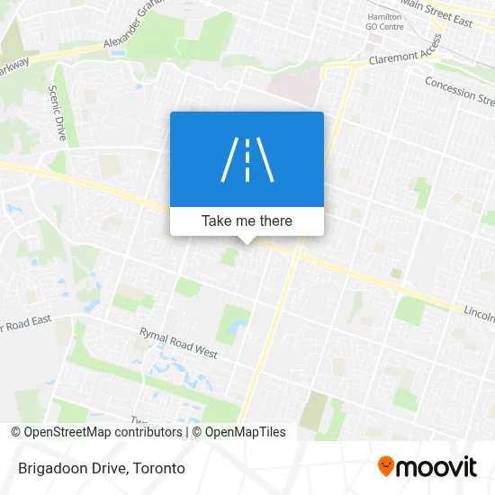 Brigadoon Drive map
