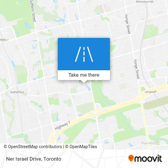 Ner Israel Drive map