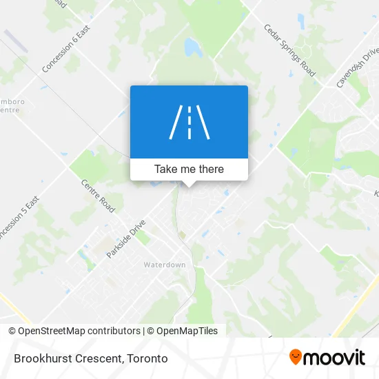 Brookhurst Crescent map