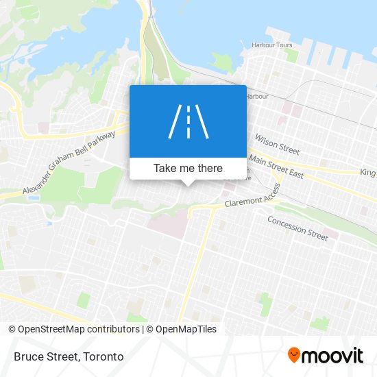 Bruce Street map