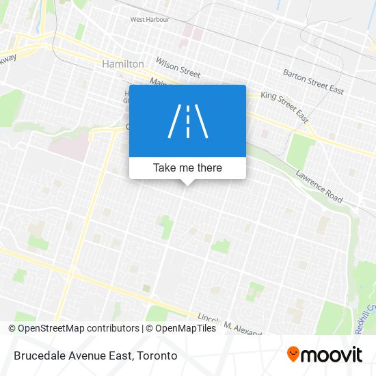 Brucedale Avenue East map