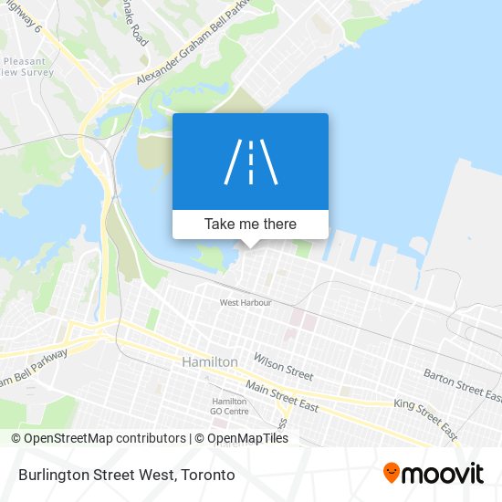Burlington Street West map