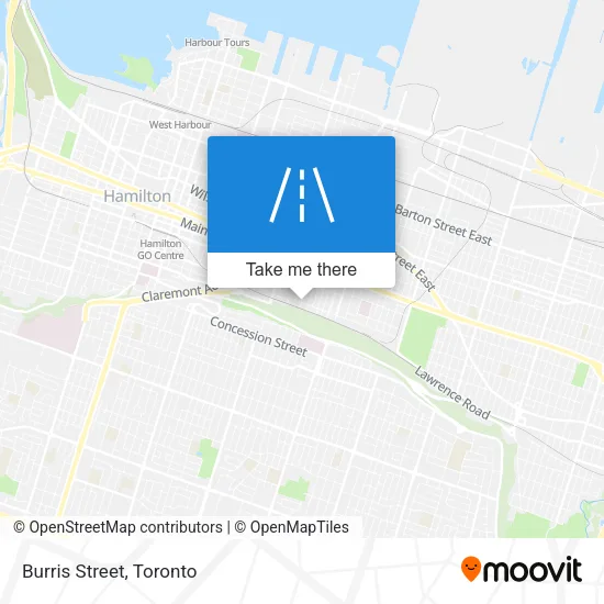 Burris Street map