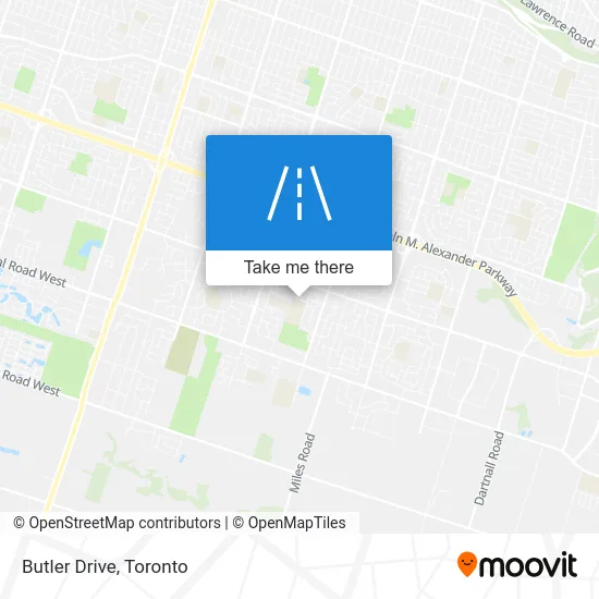 Butler Drive map