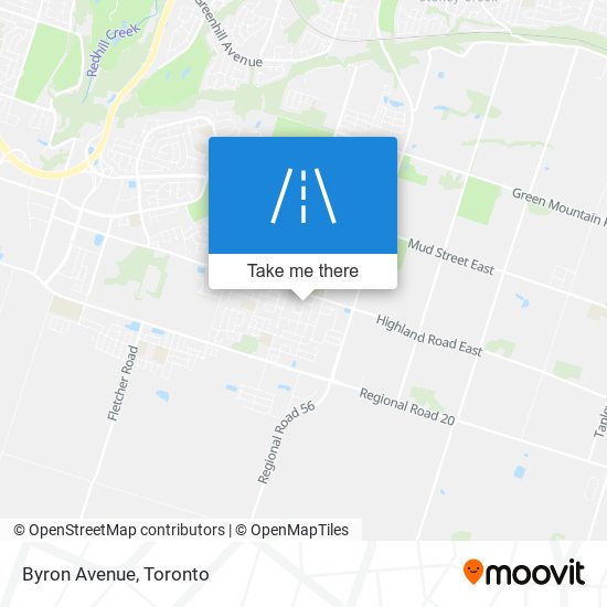 Byron Avenue map