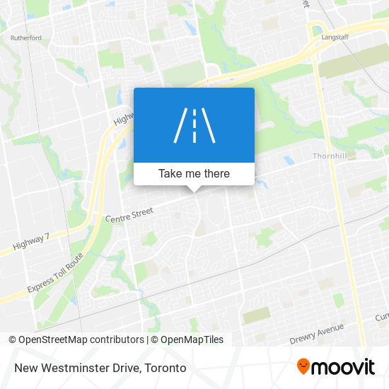 New Westminster Drive map