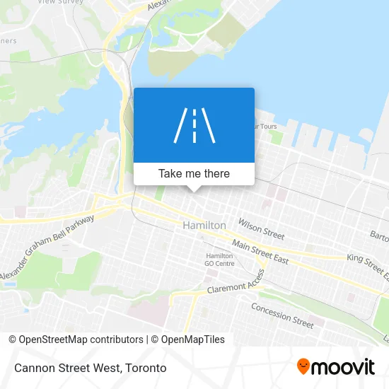 Cannon Street West map