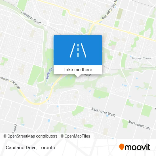 Capilano Drive map