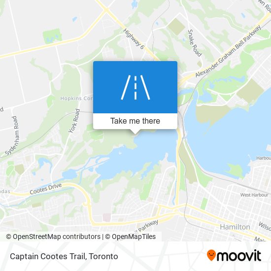 Captain Cootes Trail map