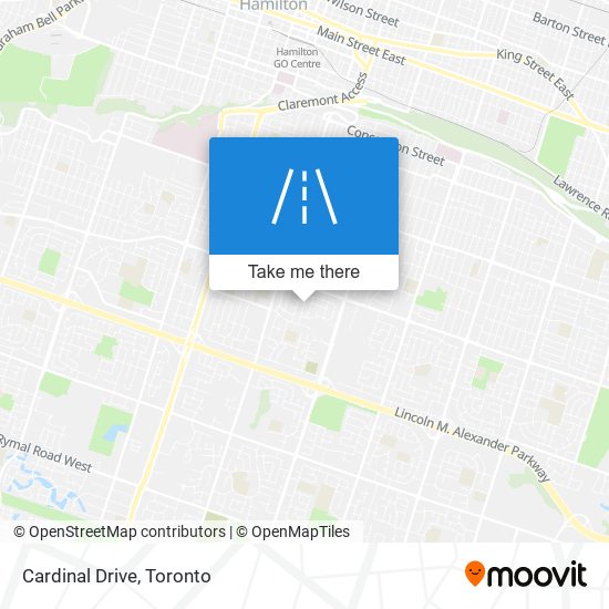 Cardinal Drive map