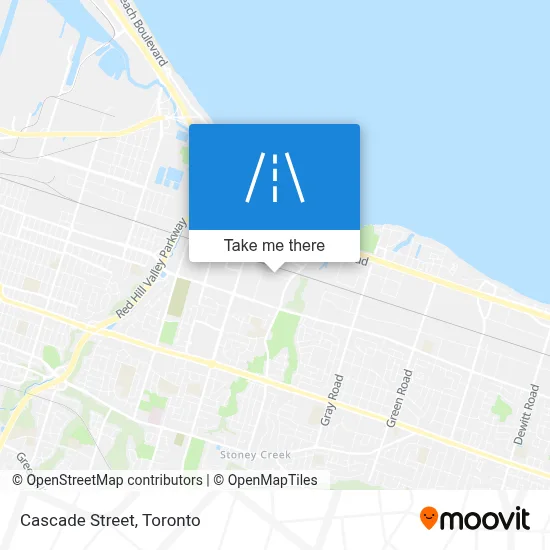Cascade Street map