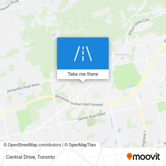 Central Drive map