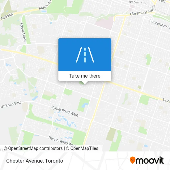 Chester Avenue map