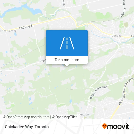 Chickadee Way map