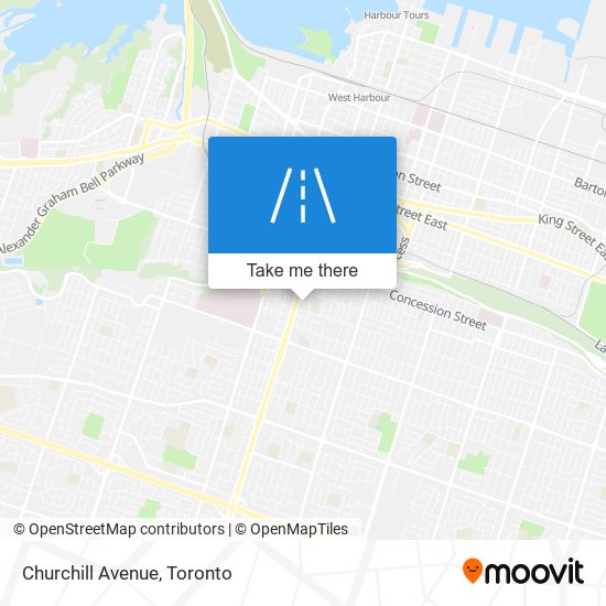 Churchill Avenue map