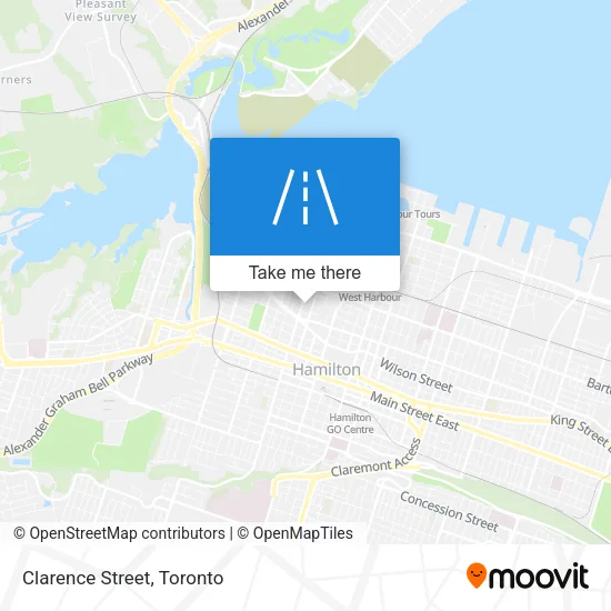 Clarence Street map