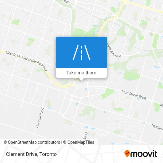 Clement Drive map