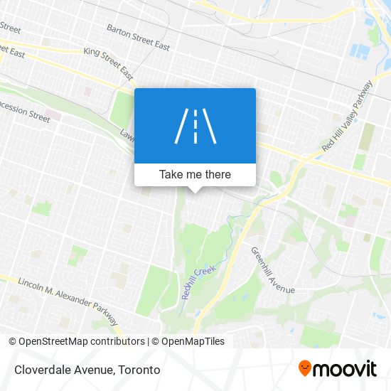 Cloverdale Avenue map