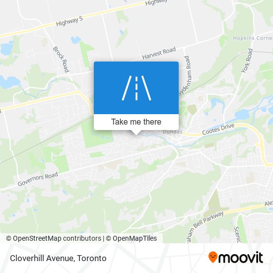 Cloverhill Avenue map