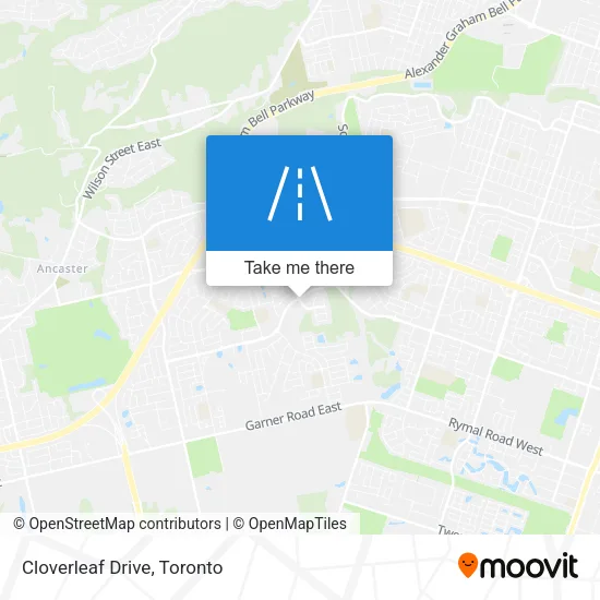 Cloverleaf Drive map