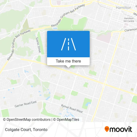Colgate Court map