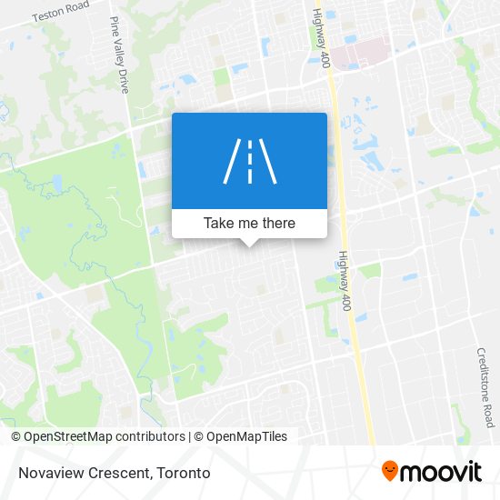 Novaview Crescent map