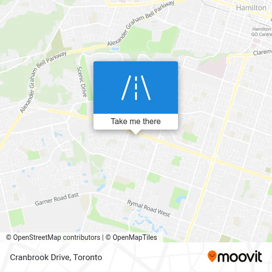 Cranbrook Drive map