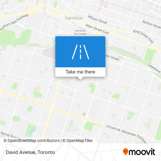 David Avenue map