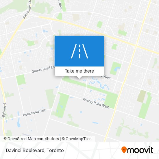 Davinci Boulevard map
