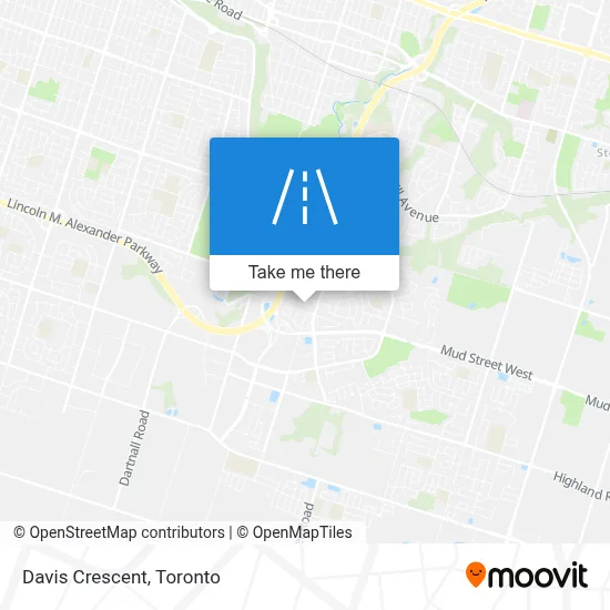 Davis Crescent map