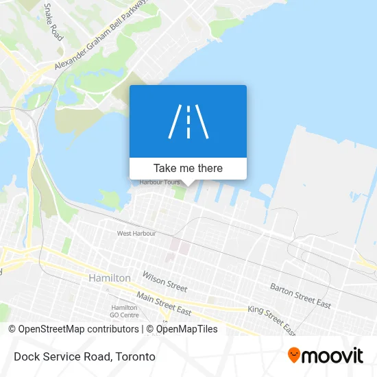 Dock Service Road map