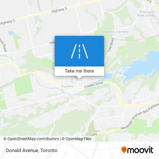 Donald Avenue map