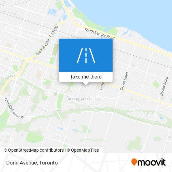 Donn Avenue map