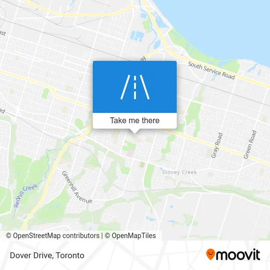 Dover Drive map