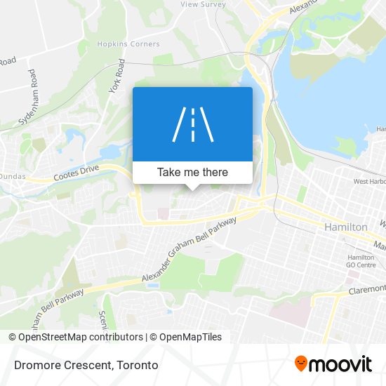 Dromore Crescent map