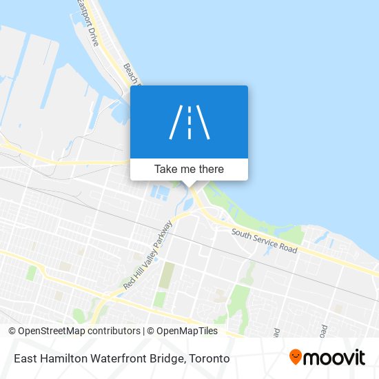 East Hamilton Waterfront Bridge map