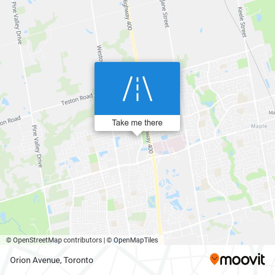 Orion Avenue map