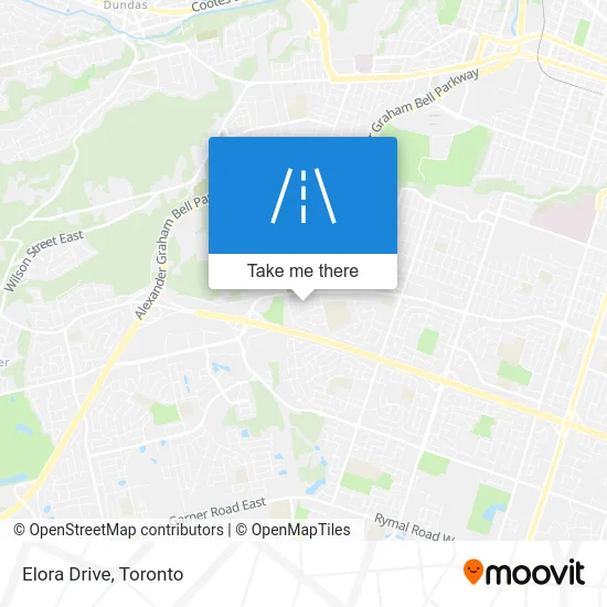 Elora Drive map