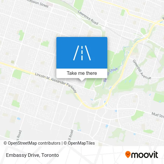Embassy Drive map