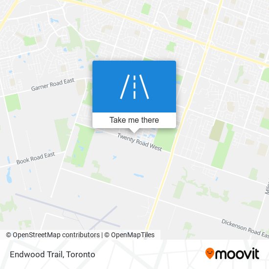 Endwood Trail map