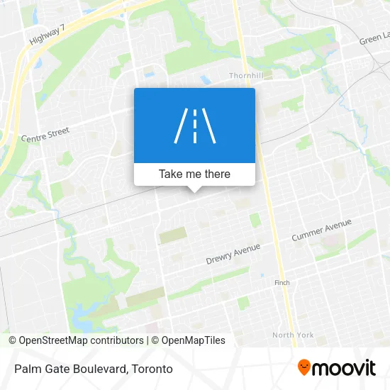 Palm Gate Boulevard map