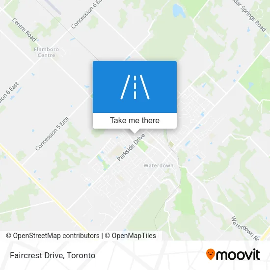 Faircrest Drive map