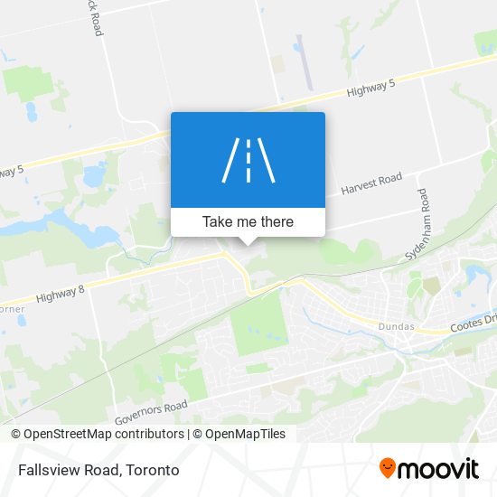 Fallsview Road map