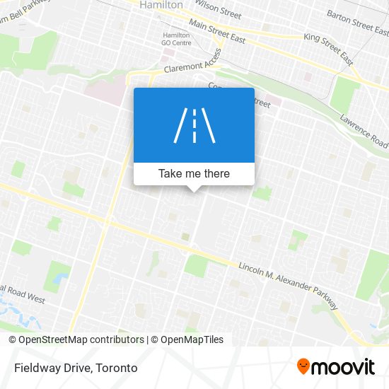 Fieldway Drive map