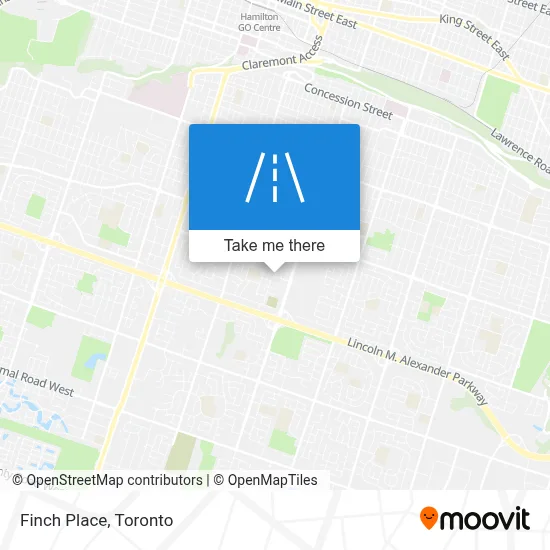 Finch Place map