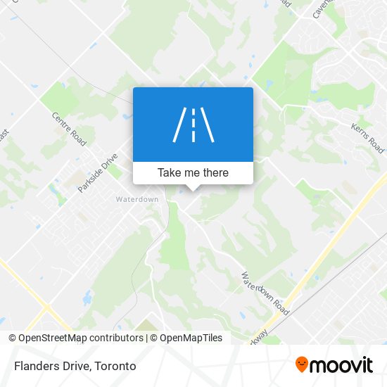 Flanders Drive map