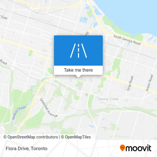 Flora Drive map