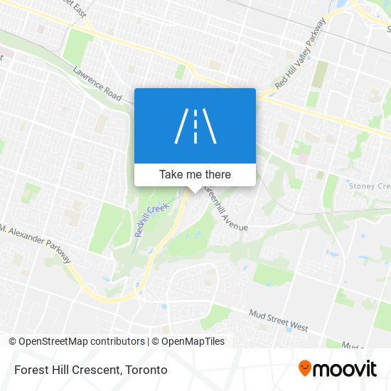 Forest Hill Crescent map