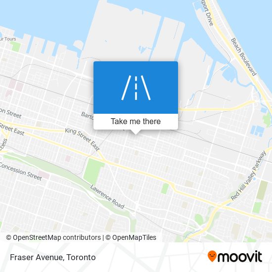 Fraser Avenue map