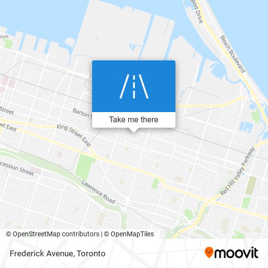 Frederick Avenue map